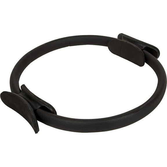 Pilates Ring, Fitness Circle for Weight Loss, Muscle Toning, and Body Sculpting, Resistance Exercise Tool for Home Workouts, Black