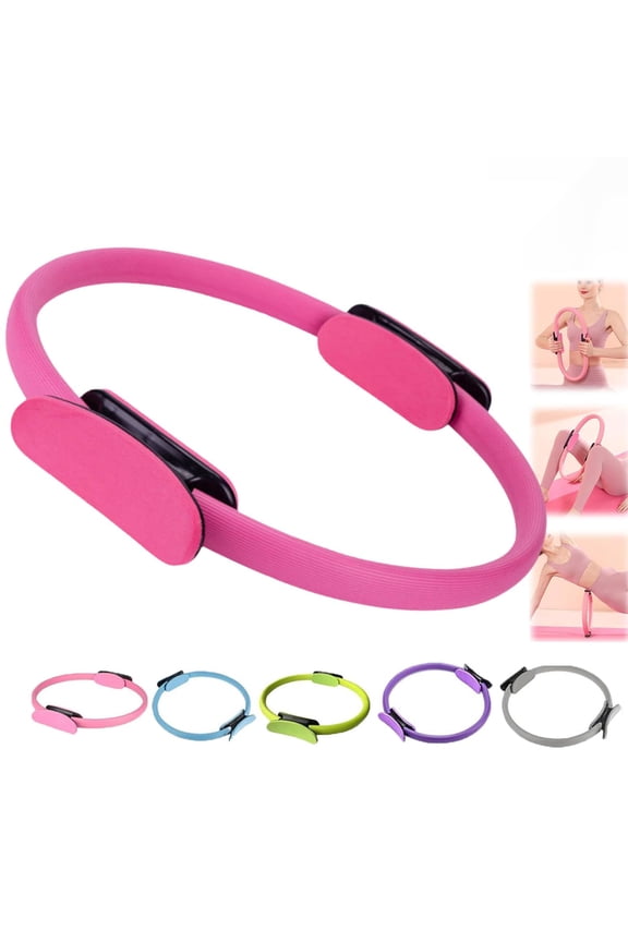Pilates Ring Fitness Trainer, New Pilates Circle Ring Yoga Rings Magic Circle with Dual Padded Handles, for Toning Arms, Legs Men and Women