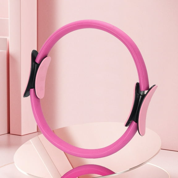Pilates Ring Fitness Trainer, Pilates Circle Ring 14.17" Yoga Rings Magic Circle with Dual Padded Handles, Yoga Ring for Home Gym Equipment Toning Arms Legs