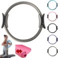 thumbnail image 1 of Pilates Ring Fitness Trainer, Pilates Ring for Mat & Reformer Workouts, Pilates Ring Fitness Circle 14.96" Yoga Rings Magic Circle with Dual Padded Handles for Toning Arms, 1 of 10