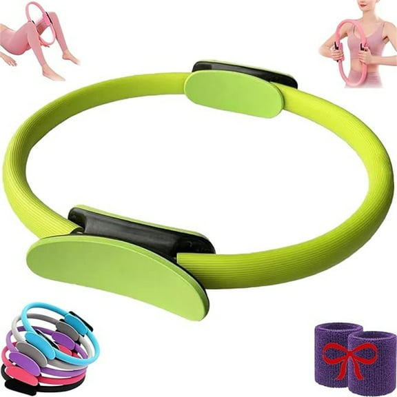 Pilates Ring Fitness Trainer, Pilates Ring For Mat Reformer Workouts, Pilates Ring Fitness Circle,Yoga Rings Magic Circle With Dual Padded Handles For Toning Arms Exercise Fitness Equipment