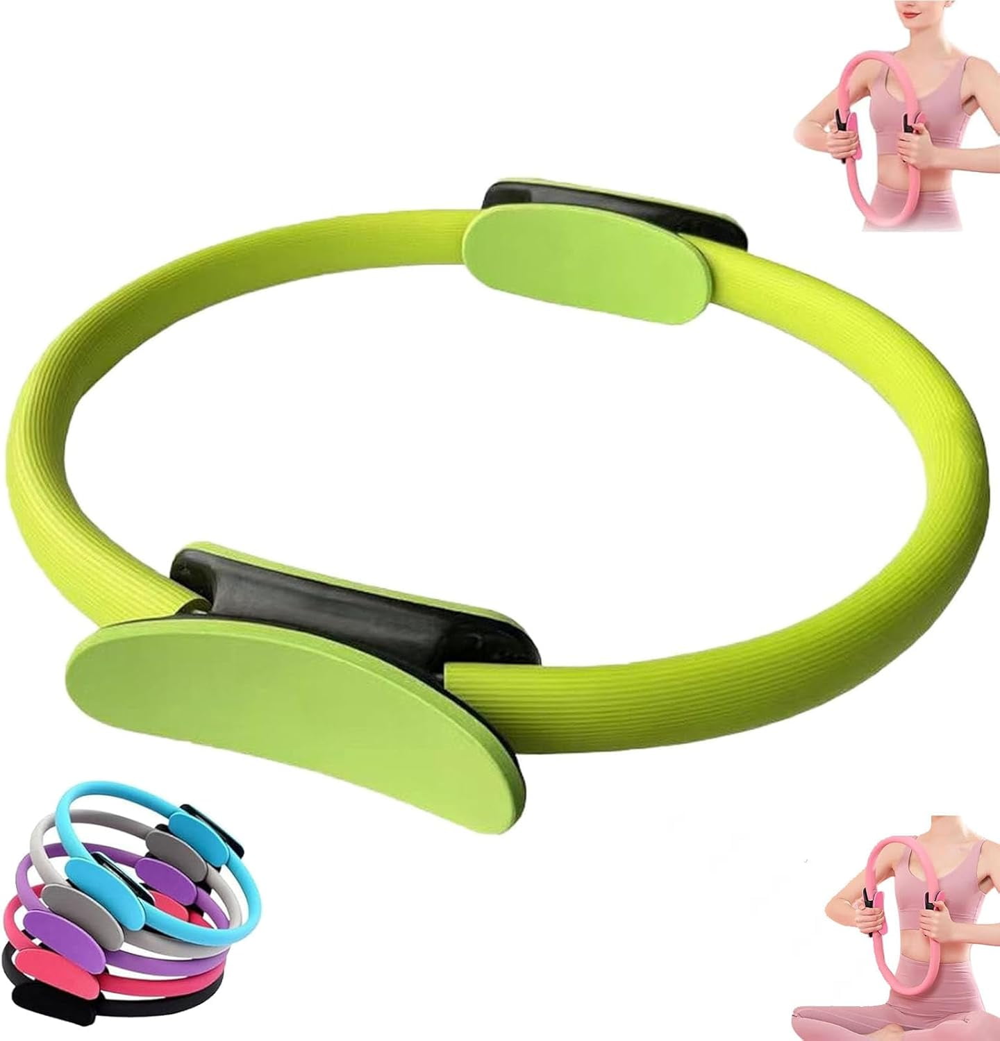 Pilates Ring Magic Circle - Fitness Ring Mit Gepolsterten Griffen Für Arme & Beine