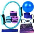 thumbnail image 1 of Pilates Ring Set – Anti-Deformation Magic Circle with Padded Handles, Mini Ball, Resistance Bands, Guide & Bag, 1 of 9