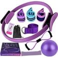 thumbnail image 1 of Pilates Ring Set – Anti-Deformation Magic Circle with Padded Handles, Mini Ball, Resistance Bands, Guide & Bag, 1 of 7