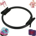 thumbnail image 1 of Pilates Ring for Women 15 Inch Pilates Ring Set Pilates Circle Ring with Padded Handles Yoga Rings Pilates Circle Lightweight Pilates Rings Fitness Circle Pilates Ring Circle, 1 of 3