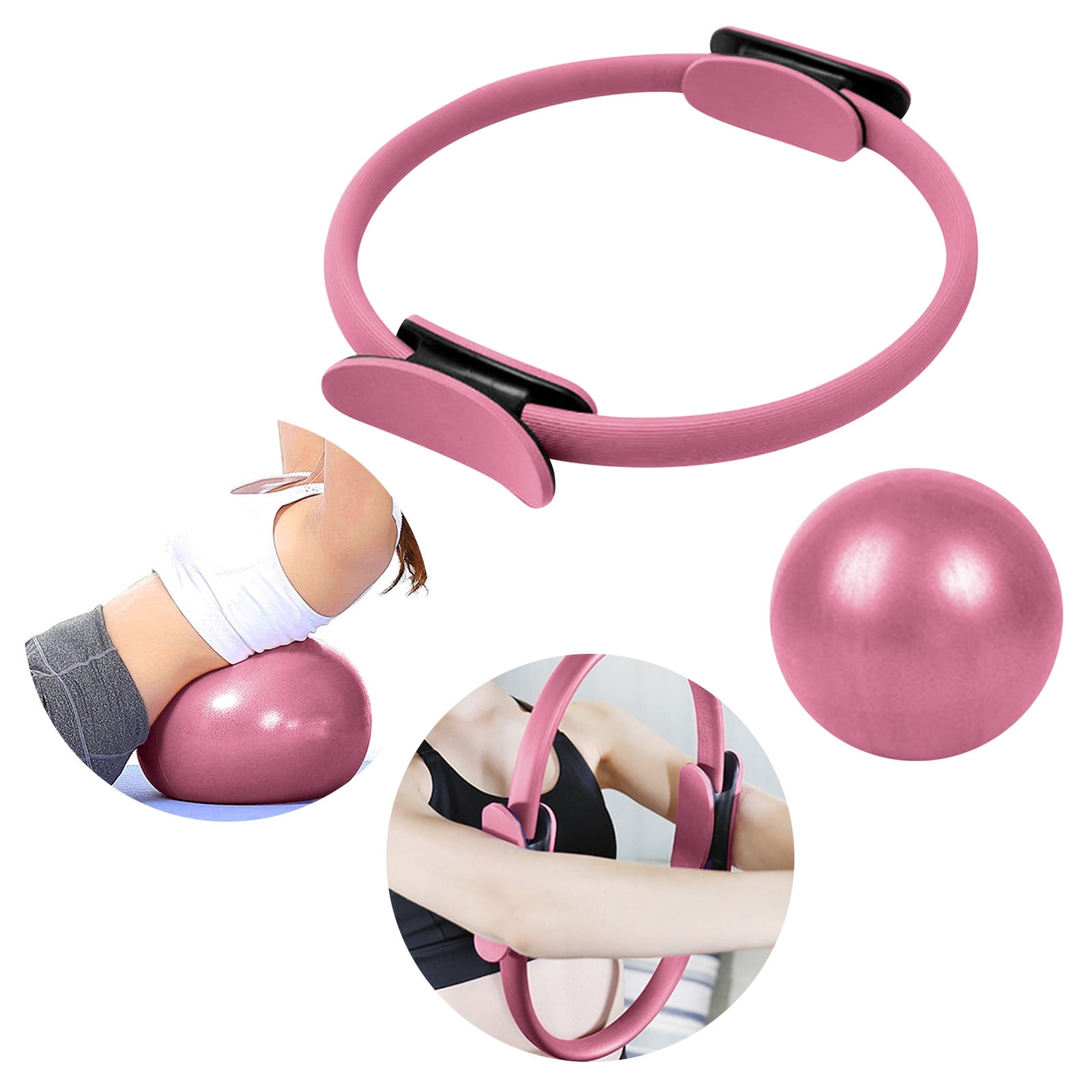 Pilates Accessories Pilates Ring - 12.6 Inch Fitness Circle With Non-Slip Grips For Toning Thighs, Arms & Core (Grey) Core Exercise Equipment - View #9