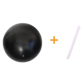 Pilates Small Exercise Ball, 9.85 Workout Ball, for Yoga, Core Training, Physical Therapy, Balance, Stability and Stretching Pilates Equipment with Inflation Straw