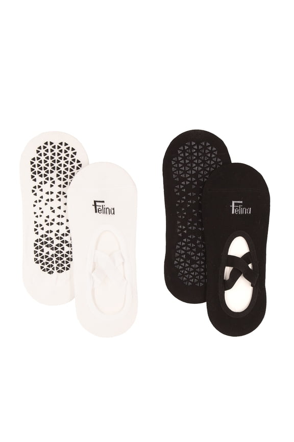 Pilates Sock 2-Pack (Ballet Pink, O/S)