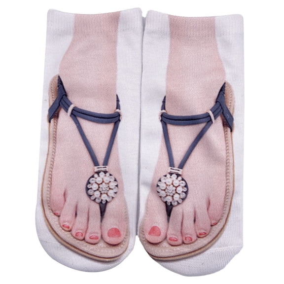 Pilates Socks Women Personalized 3D Nail Print Hidden Socks Mens Womens Socks Compression Socks Men