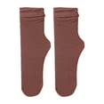 thumbnail image 1 of Pilates Socks Women Spring Autumn Simple Ice Silk Solid Mid Tube Socks Mens Womens Socks Compression Socks Men, 1 of 2