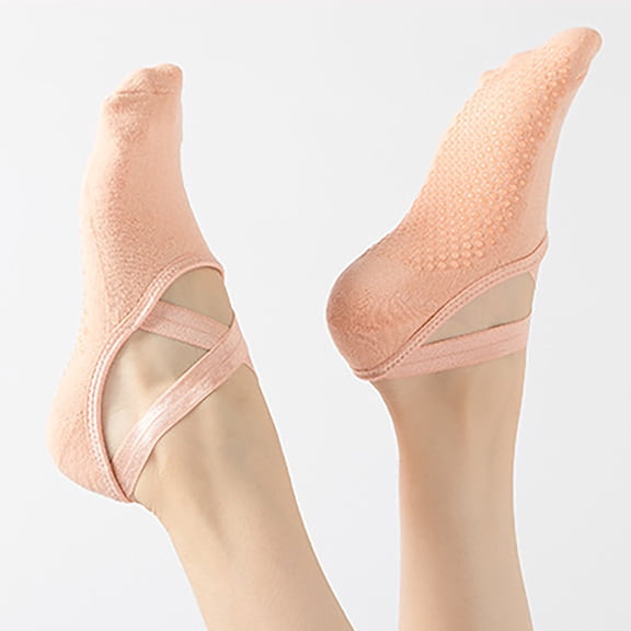 Pilates Socks Yoga Socks With Grips for Women Sweat Absorbing Non Slip Workout, Pure Barre, Ballet, Dance, Hospital Socks