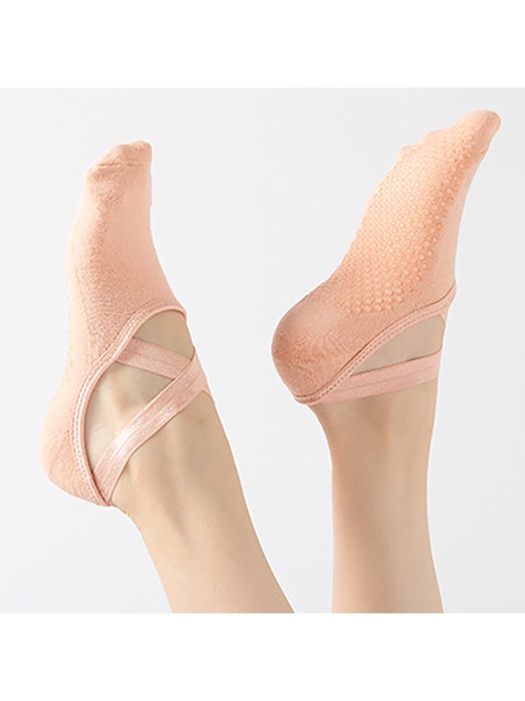 Pilates Socks Yoga Socks With Grips for Women Sweat Absorbing Non Slip Workout, Pure Barre, Ballet, Dance, Hospital Socks