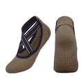 thumbnail image 1 of Pilates Socks for Women Non Slip Grip, Yoga Socks with Grippers for Barre, Hospital, Ballet, Dance, Barefoot Workout, Beige, 1 of 2