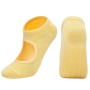 Pilates Socks with Grips for Women Yoga Socks Crew Non Slip Women for Barre Pilates Gifts for Women
