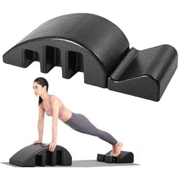 Pilates Spine Corrector Arc Barrel for Back Flexibility, Core Strength & Posture Support, Spinal Corrector Pilates Foam in Black$$Other