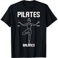 thumbnail image 1 of Pilates Teacher Wine Coffee Balance Fitness Exercise Workout T-Shirt, 1 of 4