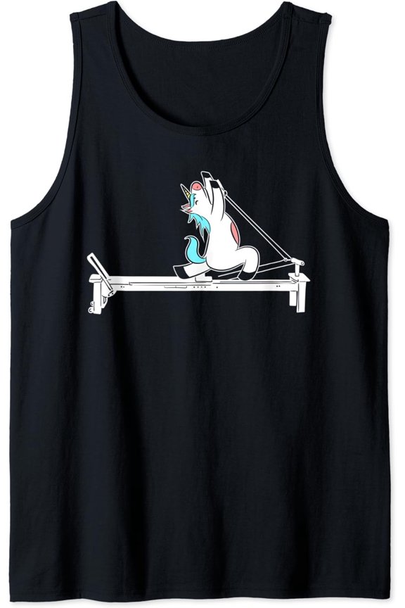 Pilates Unicorn Fitness Exercise Training Meditation Tank Top Size S-3XL