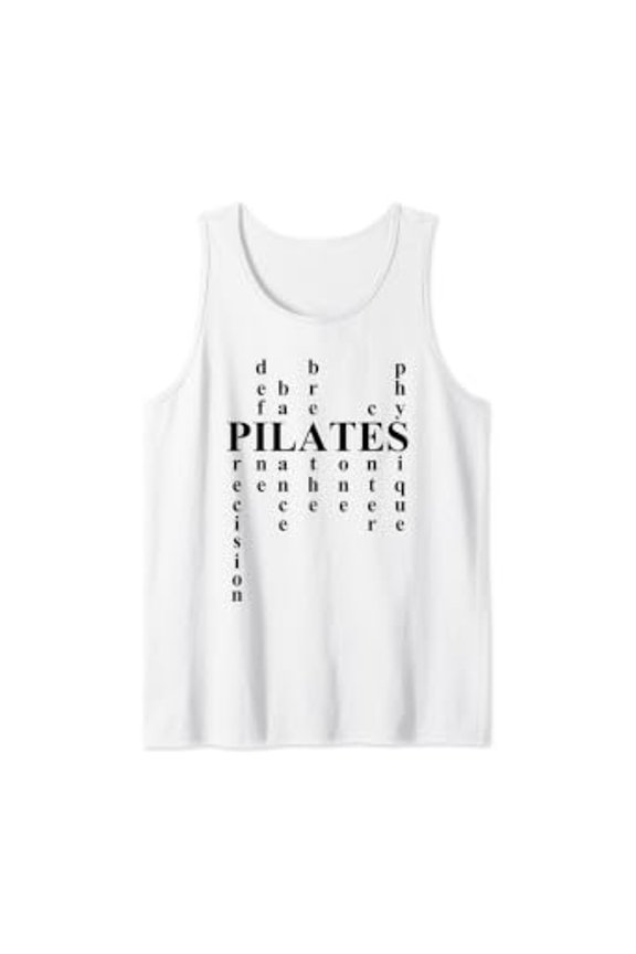 Pilates Workout Exerciser Playful Cool Design Tank Top Size S-3XL
