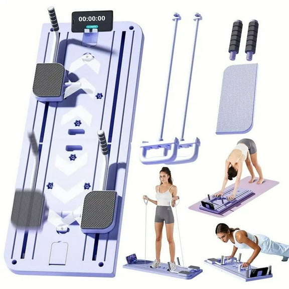 Pilates Workout board Premium 8-in-1 Ab & Push-up Workout Board | Multi-functional Pilates Ab Trainer for Muscle Toning & Core Strengthening