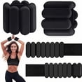 thumbnail image 1 of Pilates Wrist & Ankle Weights for Women, Wearable Strong Arm & Leg Weights Set of 2(1Lbs Each), Adjustable Ankle Weights for Walking, Yoga, Dance, Barre,Gym,Black, 1 of 8