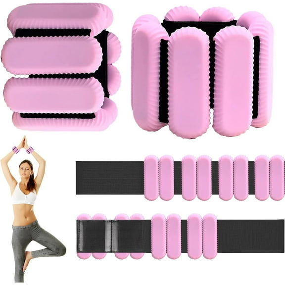 Pilates Wrist & Ankle Weights for Women, Wearable Strong Arm & Leg Weights Set of 2(1Lbs Each), Adjustable Ankle Weights for Walking, Yoga, Dance, Barre,Gym