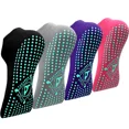 thumbnail image 1 of Pilates Yoga Non Slip Grips Socks 4 Pairs Sticky Ballet Workout Hospital Socks for Ladies, 1 of 7