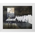 thumbnail image 1 of Pilchart, Jean 32x26 White Modern Wood Framed Museum Art Print Titled - Thinker of Images Le Penseur dImages, 1 of 4