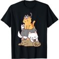 thumbnail image 1 of Pile Of Kitty Cats Funny Cute Cat Lover Gift Unisex T-Shirt for Men Women Kids Toddler,Black Color,Size 3T, 1 of 5