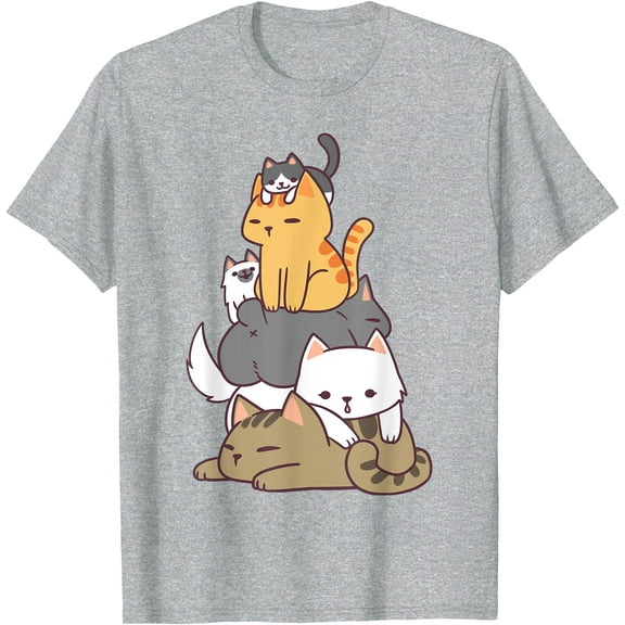 Pile Of Kitty Cats Funny Cute Cat Lover Gift Unisex T-Shirt for Men Women Kids Toddler
