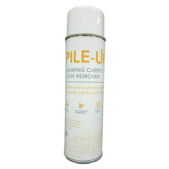 Pile-Up Foaming Carpet Stain Remover, Foaming Aerosol, 18 oz Net