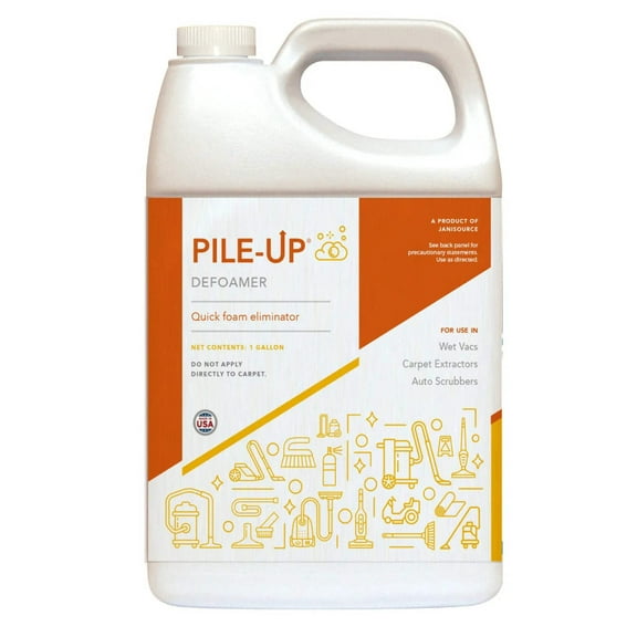 PileUP Defoamer Quick Foam Eliminator Carpet Cleaner -  1 Gallon