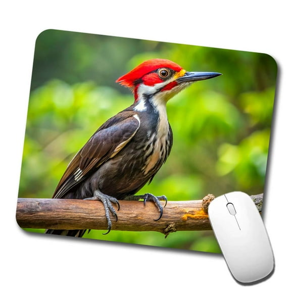 Pileated Woodpecker Backyard Bird Mouse Pad Low Profile Gaming Mat