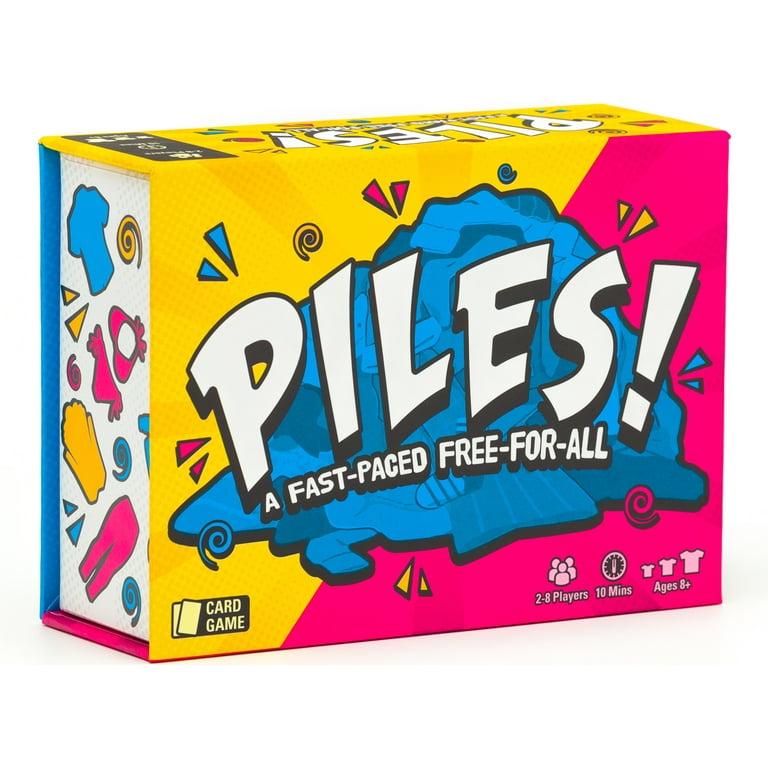 Piles – Card Games – Family Games – for Kids 8 and Up – Games for Adults –  Family Game Night – Travel Games – Memory Game – 10 Minutes – 2 to 8  Players 