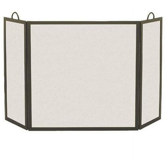 Pilgrim 18214 3 Panel Rectangular Screen - Matte Black