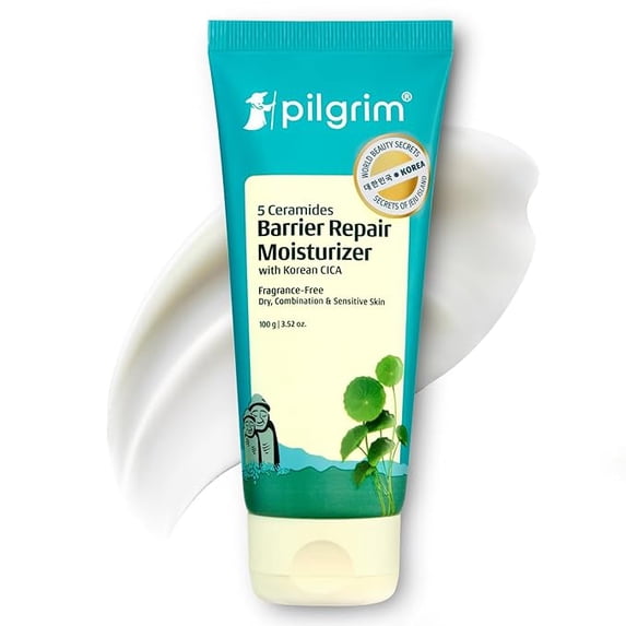 Pilgrim 5 Ceramides Moisturizing Face Cream with Ceramides for Dry & Sensitive Skin, Daily Hydration, 100g | 3.52 oz