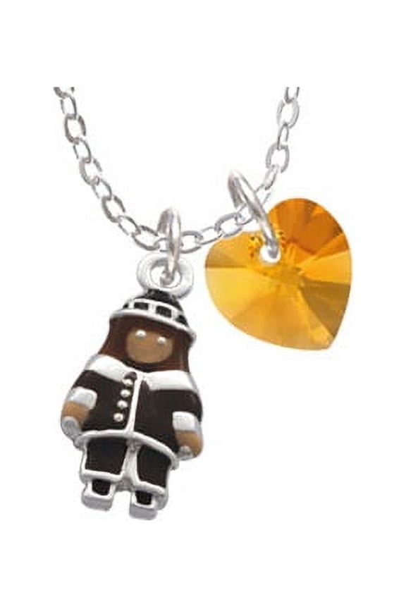 Pilgrim Boy - Yellow Crystal Heart Sophia Necklace, 18"+1"