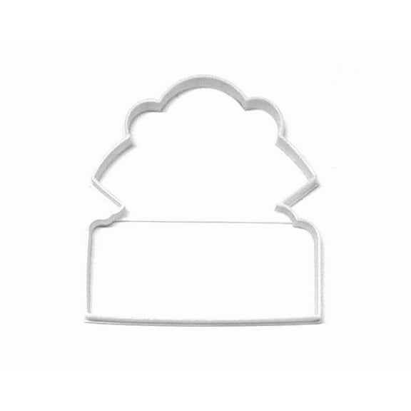 Pilgrim Girl Face Outline With Banner Plymouth Colony Cookie Cutter Usa Pr3111