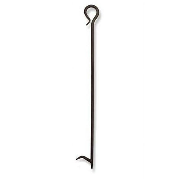 Pilgrim Hand-Forged 30" Fireplace Poker - Sturdy Iron Hearth Tool, Vintage Style Blaze Pit Accessory for Safe Log Management - Ideal for Rugged Chimney Maintenance