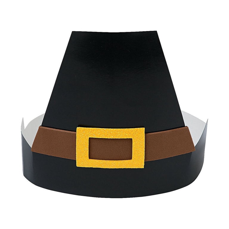 Pilgrim Hat Craft Kit, Makes 12, Craft Kits, Thanksgiving, 12