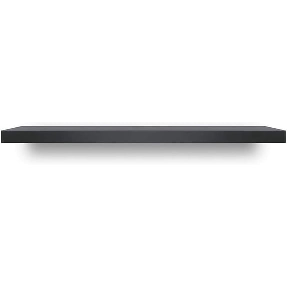 Pilgrim Home and Hearth 68" Tucker Black Metal Decorative Mantel Shelf