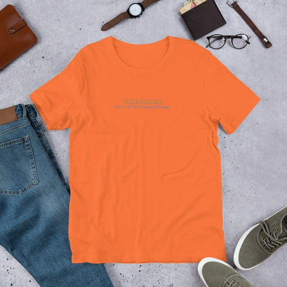 Pilgrim - We're all just passing through Unisex t-shirt (Orange, XL)