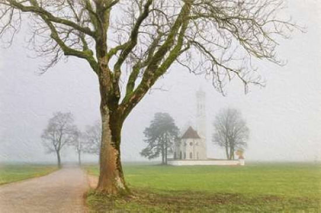 Pilgrimage Church of St Coloman Canvas Art - Lars Van de Goor (12 x 18)