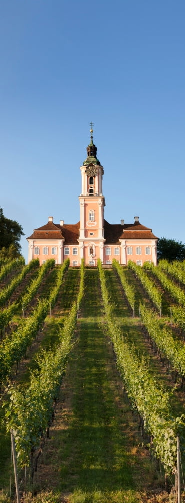 Pilgrimage church of Birnau abbey Unteruhldingen Lake Constance Baden-Wurttemberg Germany Canvas Art - Panoramic Images (36 x 12)