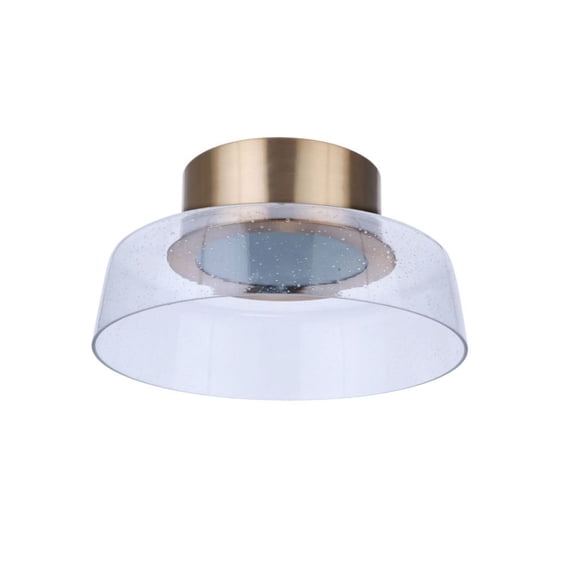 55182-SB-LED Craftmade Lighting Centric - 13.75 Inch 13W LED Flush Mount-Satin Brass Finish