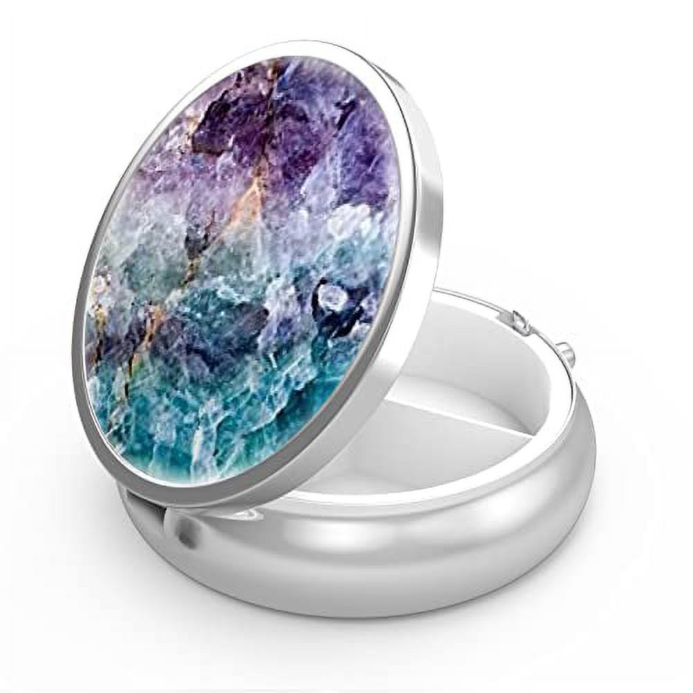 Pill Box 3 Compartment Medicine Pill Case,Portable Pill Box for Pocket