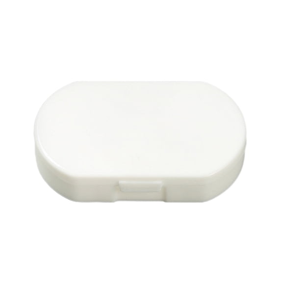Pill Box 3 Compartments Compact Portable Vitamin Storage Box for Daily Travel Use