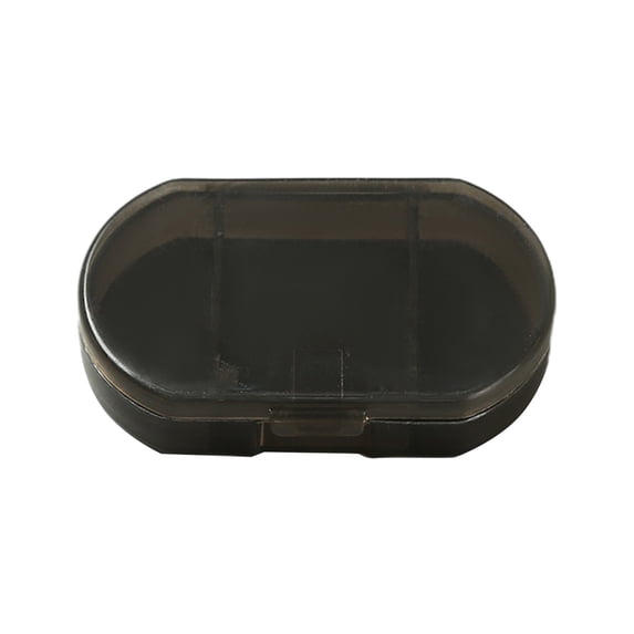 Pill Box 3 Compartments Compact Portable Vitamin Storage Box for Daily Travel Use