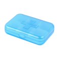 thumbnail image 1 of Pill Box Organizer Blue 6 Compartment Compact Plastic Case for Travel and Purse, 1 of 6