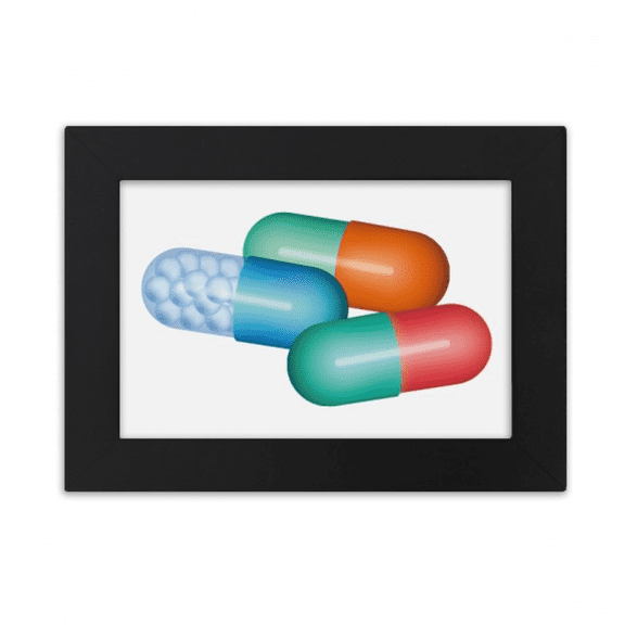 Pill Capsule Health Care Products Pattern Desktop Photo Frame Ornaments Picture Art Painting