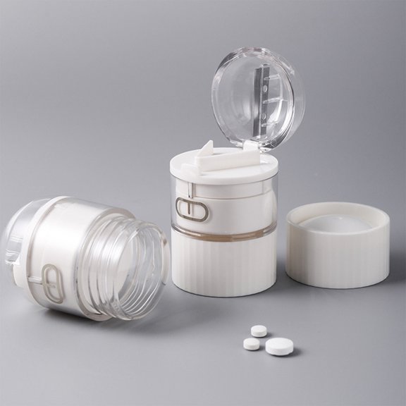 Pill Case, Medicine Pill Organizer, Extra Large Weekly Pill Organizer, 7 Day Daily Pill Box Case Arthritis Friendly, BPA Free Portable Medicine Organizer with Clear Lid for Vitamins